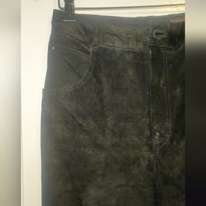 Vintage Women's Toffe Suede Black Pants